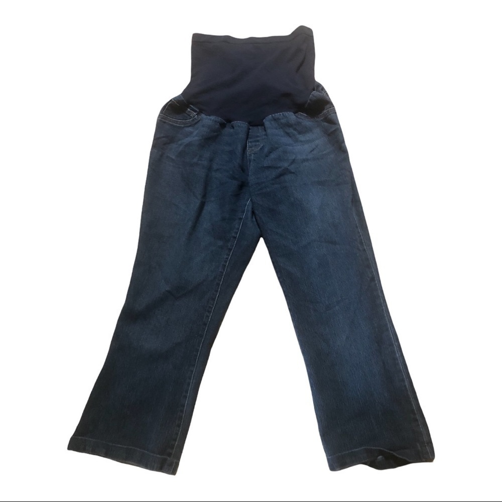 Maternity Crossover jeans capris Size XL in Excellent Used Condition